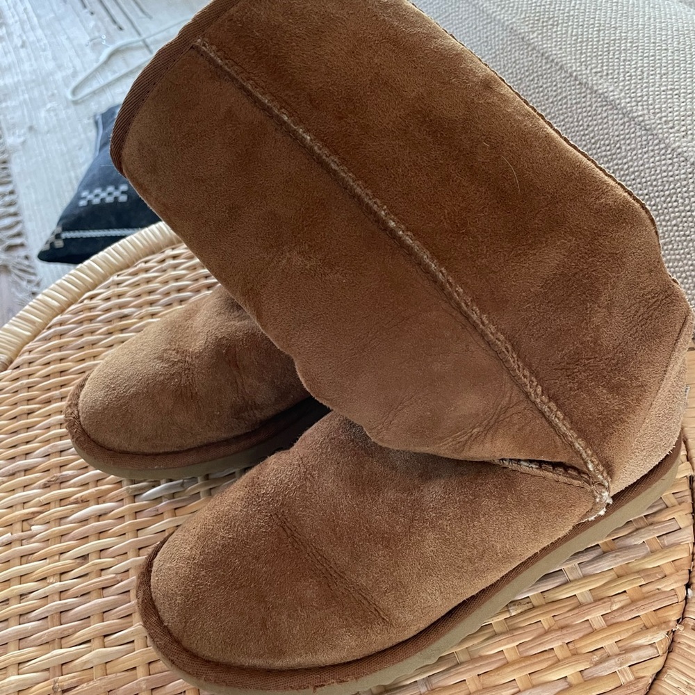 high ugg boots camel brown